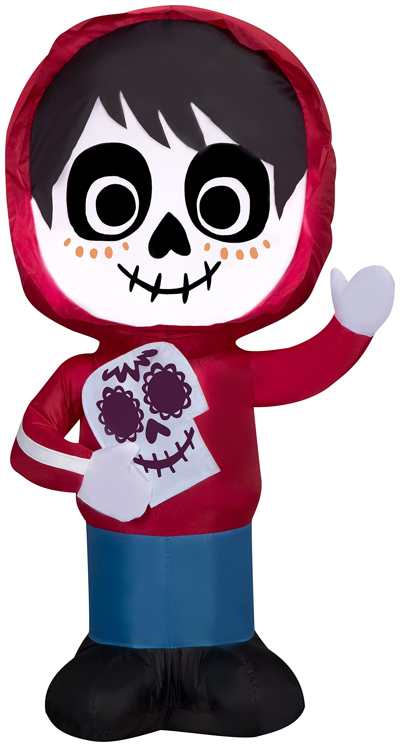 Amazon.com: Gemmy Airblown Miguel from Coco w/Skull Disney, 3.5 ft